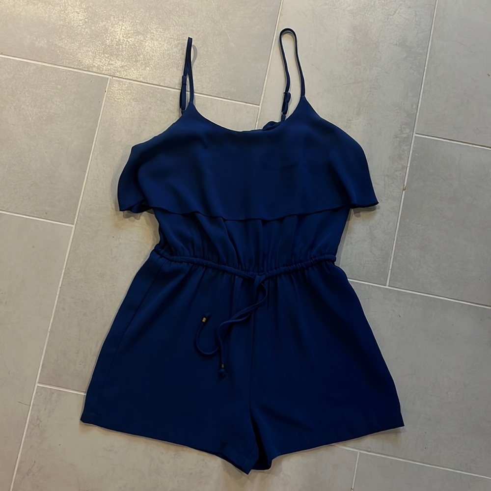 Cobalt Blue Romper (Daniel Rainn)- size S
